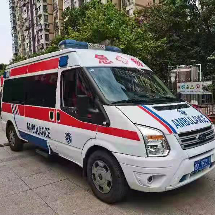 荣县长途救护车护送病人返乡